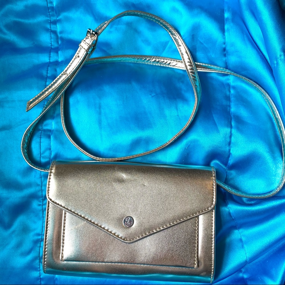 NINE WEST gold purse/clutch
